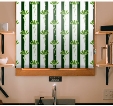 Store enrouleur cuisine motif de tiges verticales - TenStickers