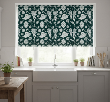 Store enrouleur cuisine motif paisley indien - TenStickers