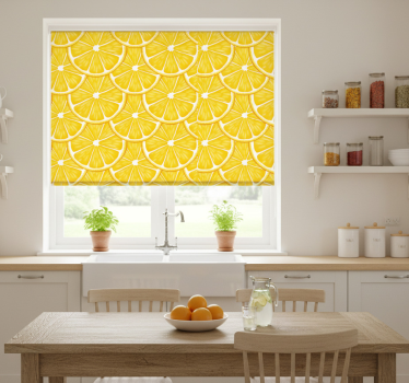 Store enrouleur cuisine motif tranche d'agrumes - TenStickers