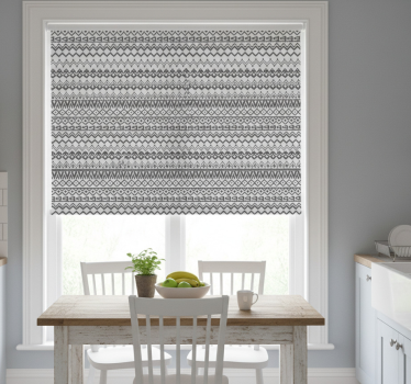 Store enrouleur cuisine motif tribal dessiné à la main - TenStickers