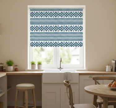 Store enrouleur cuisine motif tribal style aztèque - TenStickers