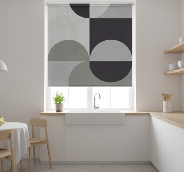Store enrouleur cuisine motifs abstraits gris - TenStickers