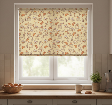 Store enrouleur cuisine motifs culinaires - TenStickers