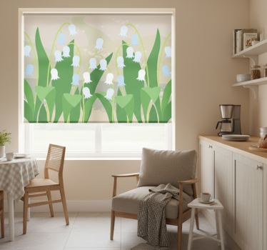 Store enrouleur cuisine paysage de perce-neige printemps - TenStickers