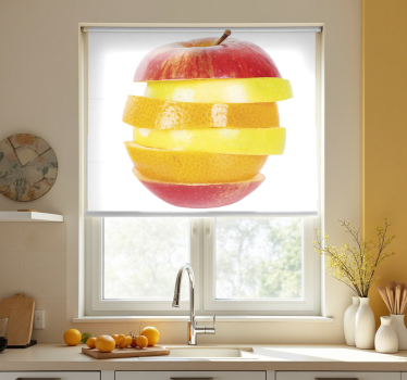 Store enrouleur cuisine pomme coupée - TenStickers