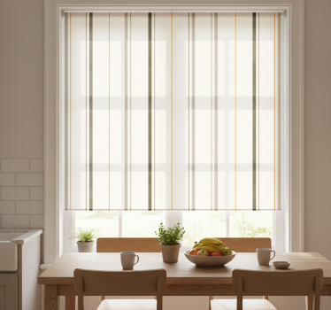 Store enrouleur cuisine rayures verticales beiges - TenStickers