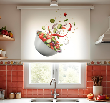 Store enrouleur cuisine salade fraîche - TenStickers