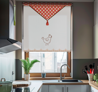 Store enrouleur cuisine style campagnard traditionnel - TenStickers