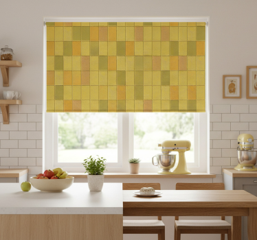 Store enrouleur cuisine style kawaii jaune - TenStickers