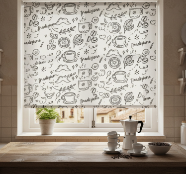 Store enrouleur cuisine tradition italienne café - TenStickers