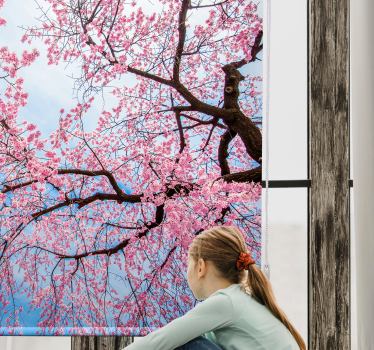 Store enrouleur fleurs et de plantes branche de sakura - TenStickers