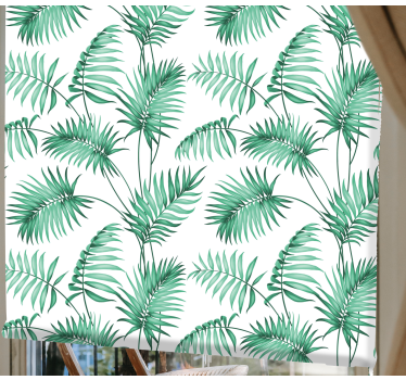 Store enrouleur fleurs et de plantes feuillage luxuriant - TenStickers