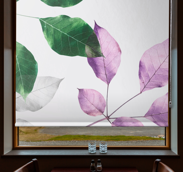Store enrouleur fleurs et de plantes motifs vibrants - TenStickers