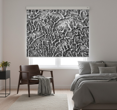 Store enrouleur gris béton noir 3d irrégulier - TenStickers