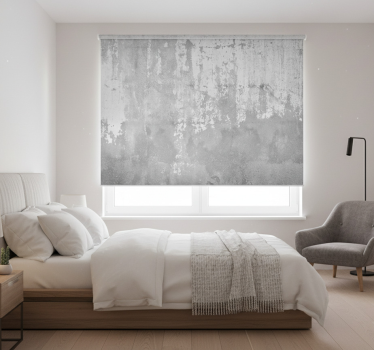 Store enrouleur gris effet béton décoratif - TenStickers