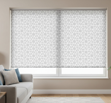 Store enrouleur gris motif moderne gris - TenStickers