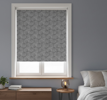 Store enrouleur gris motif panot gaudí - TenStickers