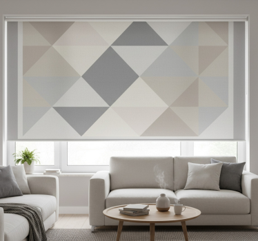 Store enrouleur gris triangles pantone gris - TenStickers