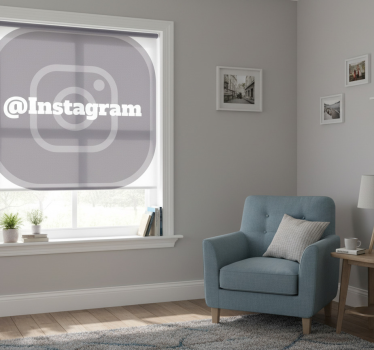 Store enrouleur gris votre instagram - TenStickers