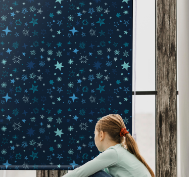 Store enrouleur pour chambre enfant ciel céleste du soir - TenStickers