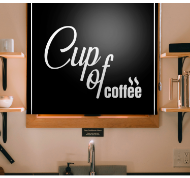 Store enrouleur cuisine tasse de café - TenStickers