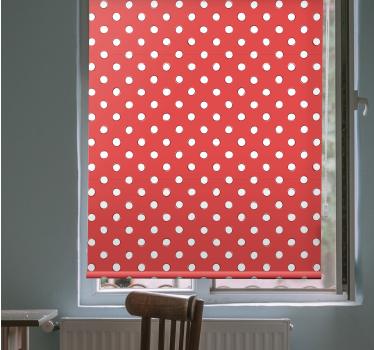 Store enrouleur cuisine pois rouges - TenStickers