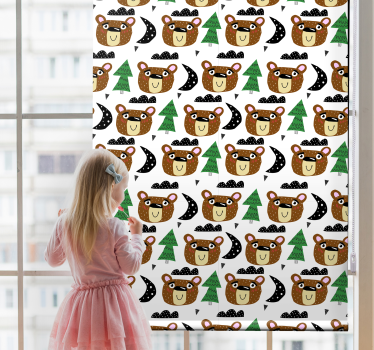 Store enrouleur pour chambre enfant modèles de bébé ours - TenStickers
