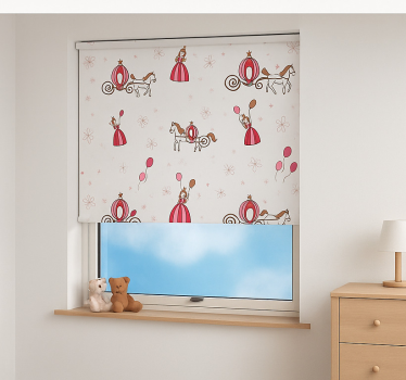 Store enrouleur pour chambre enfant princesse de la queue de fée - TenStickers