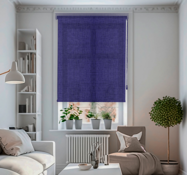 Store enrouleur salon effet texture tissu bleu - TenStickers