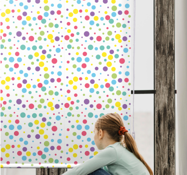 Store moderne à pois coloré - TenStickers