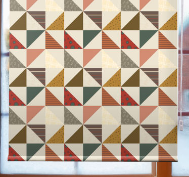 Store enrouleur cuisine patchwork géométrique - TenStickers