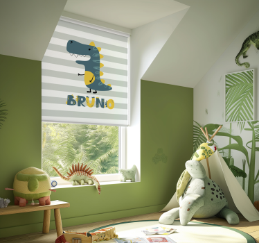 Store enrouleur dinosaure jurassique personnalisable - TenStickers