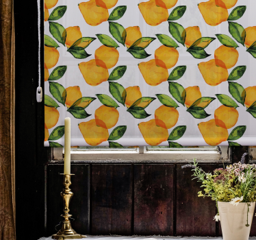 Store enrouleur cuisine citrons style méditerranéen - TenStickers
