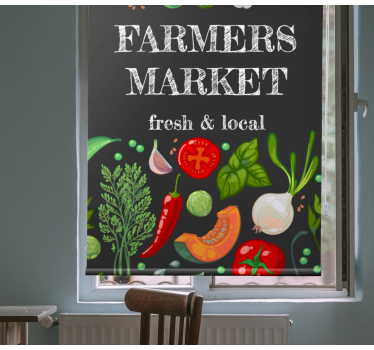 Store avec des motifs de fruits et de légumes - TenStickers