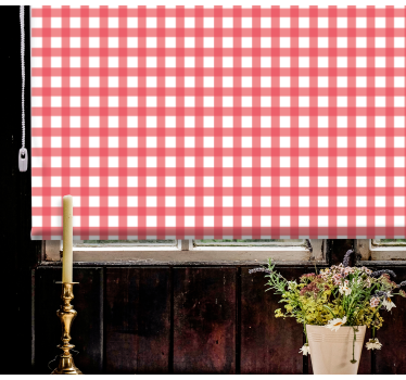 Stores originaux Décoration à carreaux rouges - TenStickers