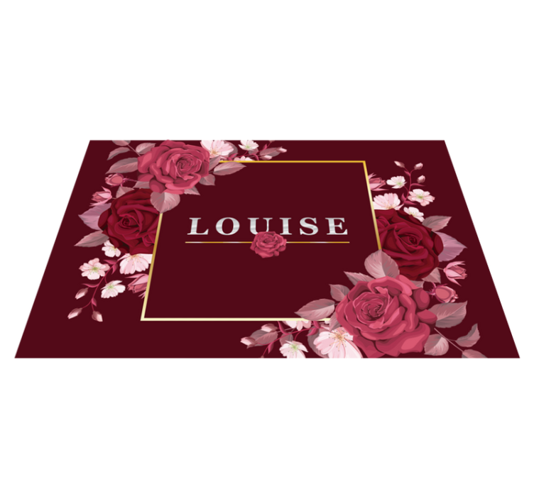 sets de table personnalisables avec des roses - TenStickers