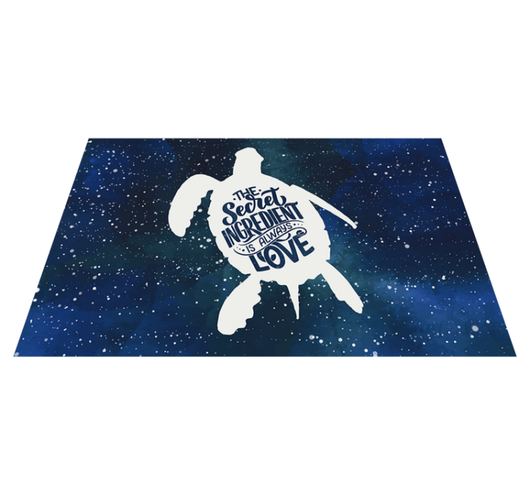 set de table tortue Tortue avec sticker galaxie - TenStickers