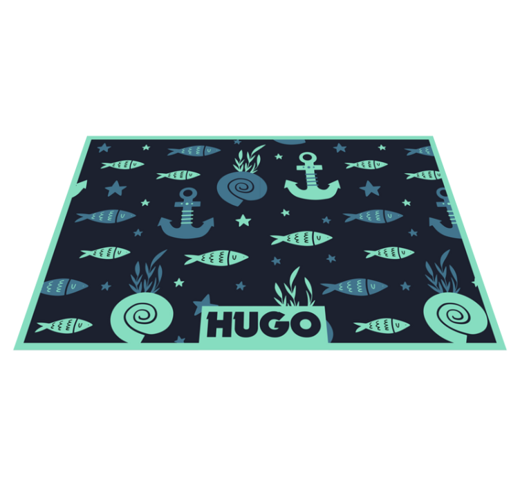 Set de table personnalisable Poissons sous-marins - TenStickers