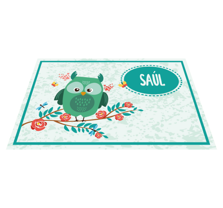 Set de table Hibou personnalisable - TenStickers