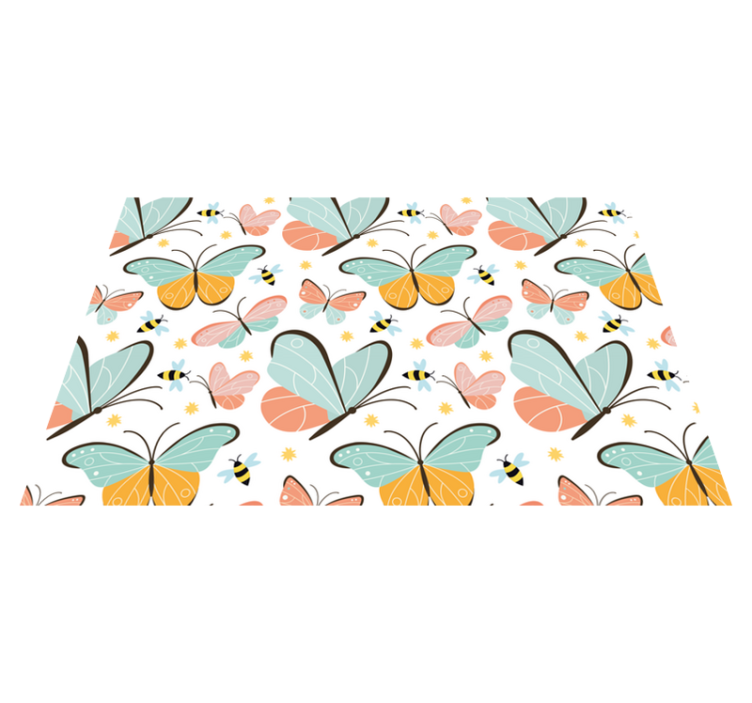 set de table papillon Papillons et abeilles - TenStickers