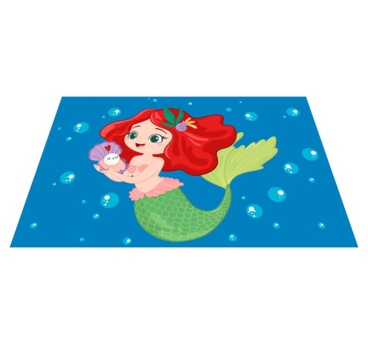 Set de table design enfant Disney ariel natation - TenStickers