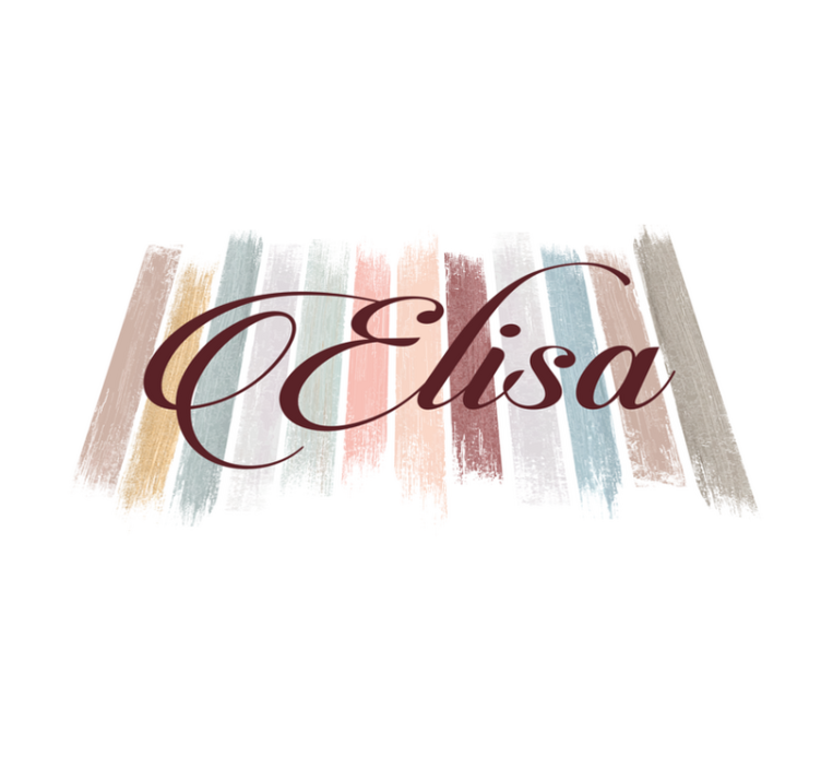 Set de table original personnalisable coups de pinceau - TenStickers