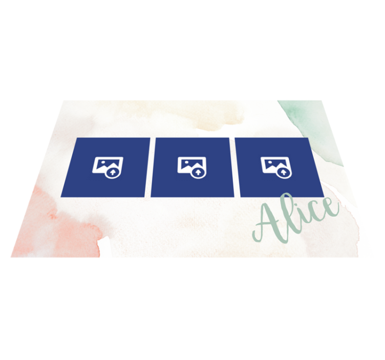 Set de table design nom Image et nom - TenStickers