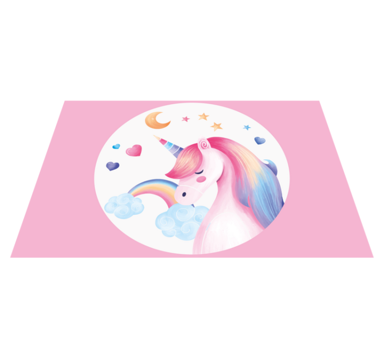 Set de table design enfant Licorne arc-en-ciel - TenStickers
