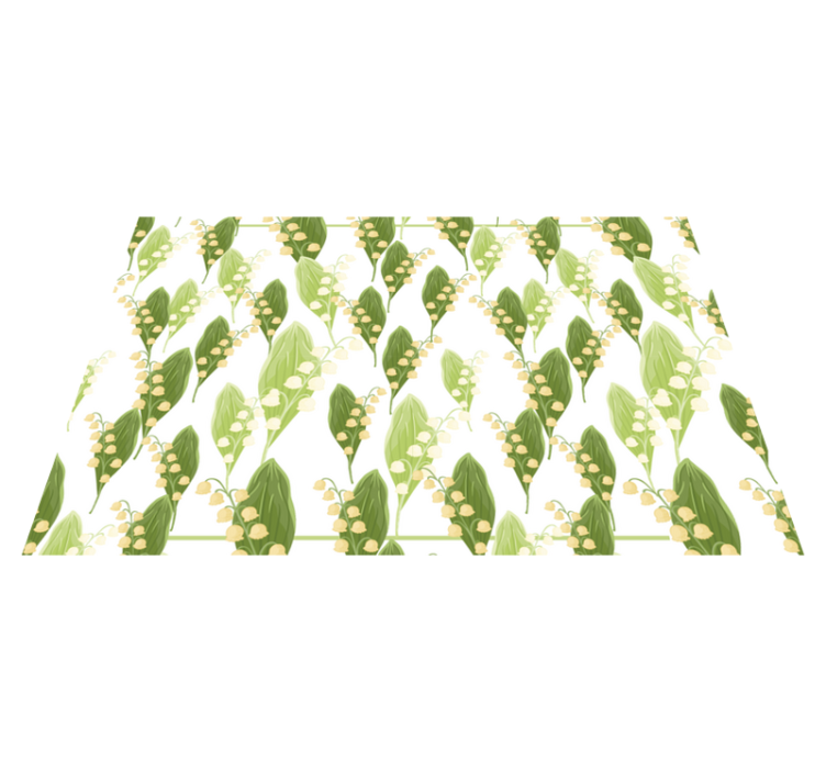 Set de table rectangulaire motif muguet - TenStickers
