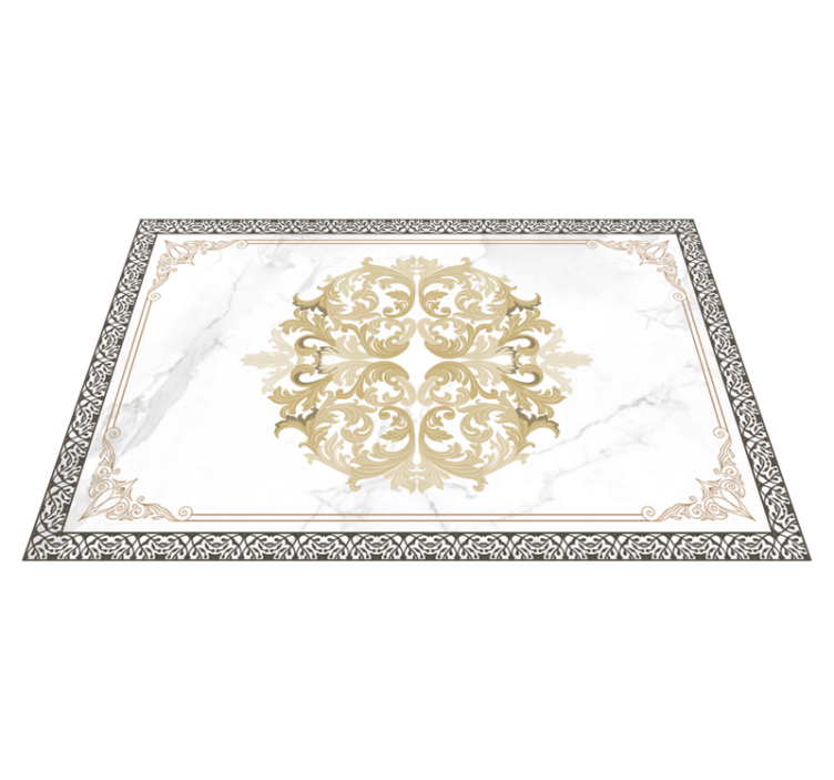 Set de table style baroque motif doré - TenStickers