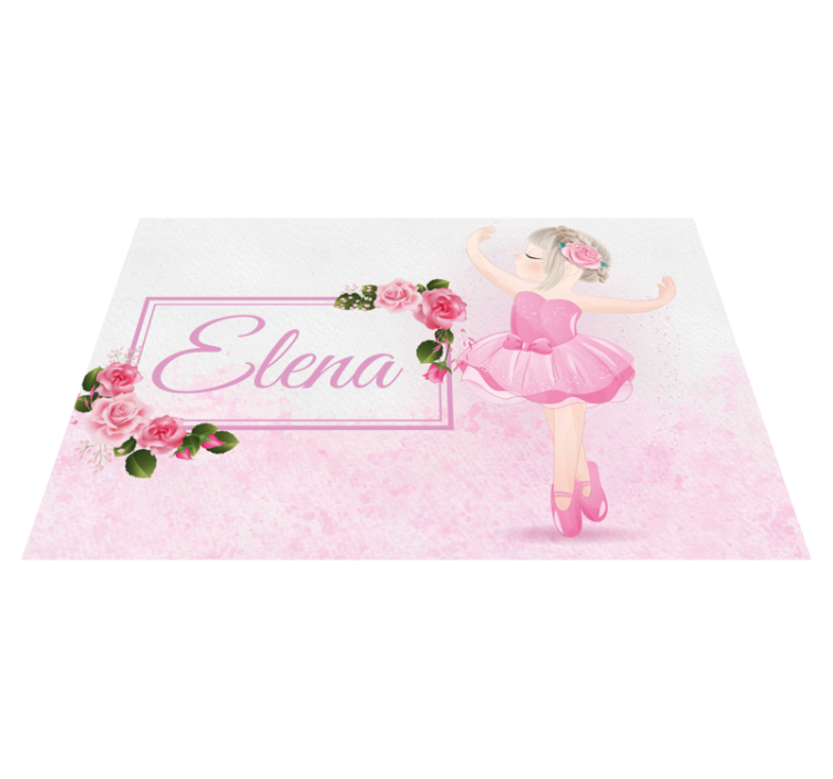 Set de table danseuse de ballet personnalisable - TenStickers