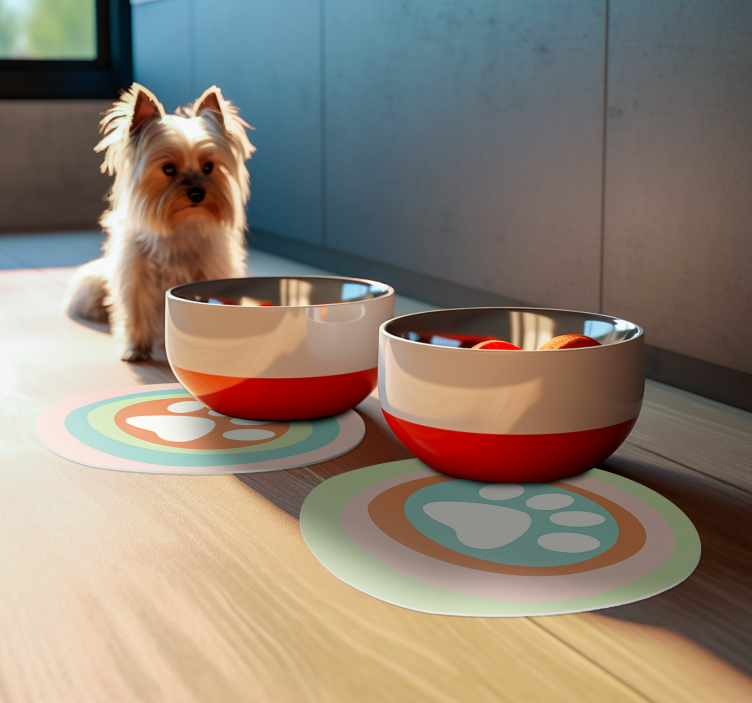 Set de table original pour gamelles animal de compagnie - TenStickers