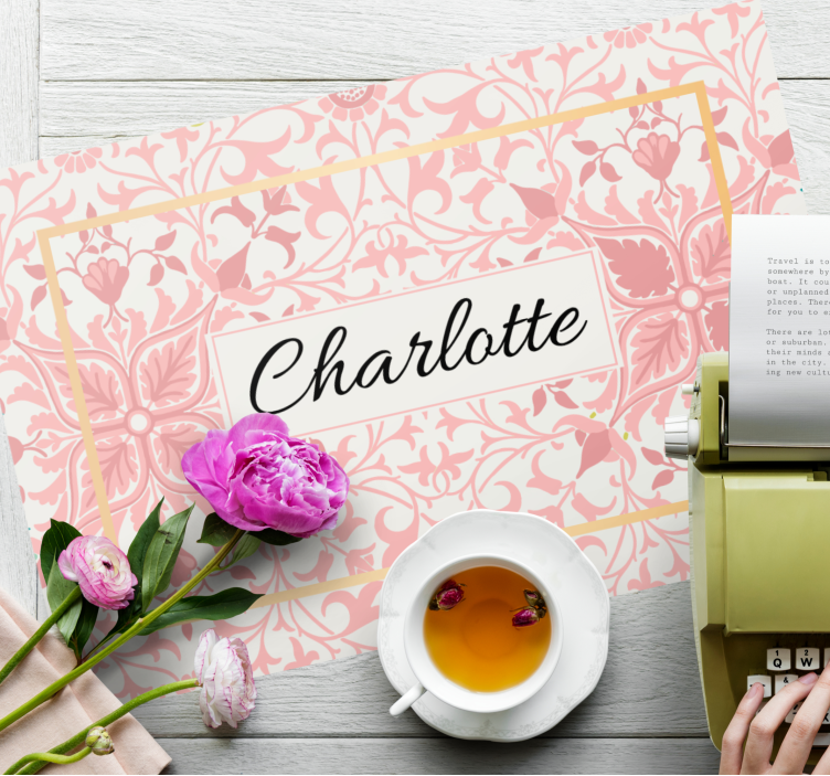 Set de table design arrangement botanique personnalisé - TenStickers