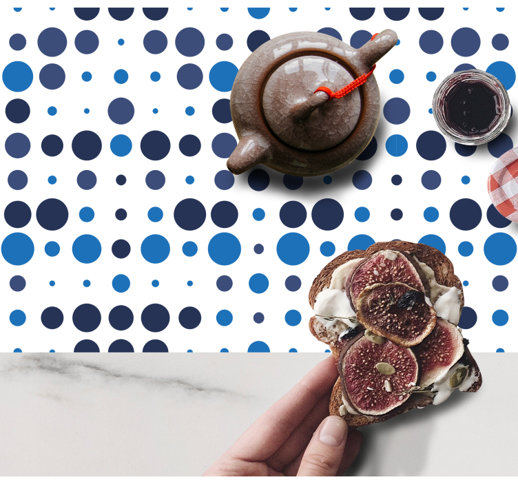 Set de table design bois motif circulaire - TenStickers